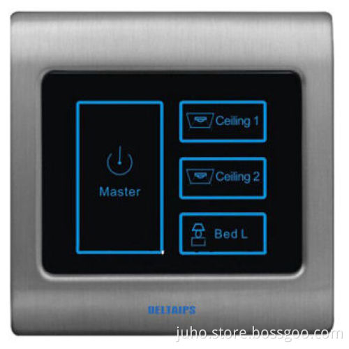 Delta touch switch for hotel room system
